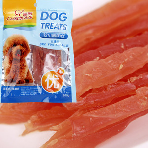 补钙亮毛之选 路斯软小胸肉丝，宠物的健康美味零食